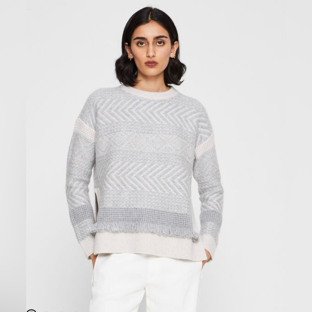 Club Monaco Cashmere Fringe Sweater